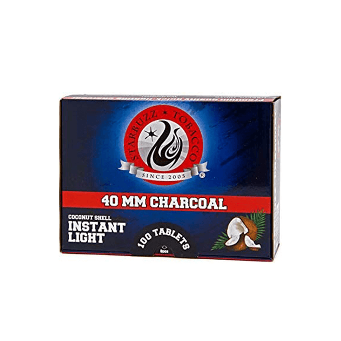 Starbuzz 40mm Instant Light Charcoal - vape702usa Starbuzz 40mm Instant Light Charcoal Charcoal